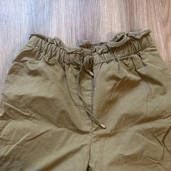 Zara Olive Green Drawstring Pants - Picture 2 of 5